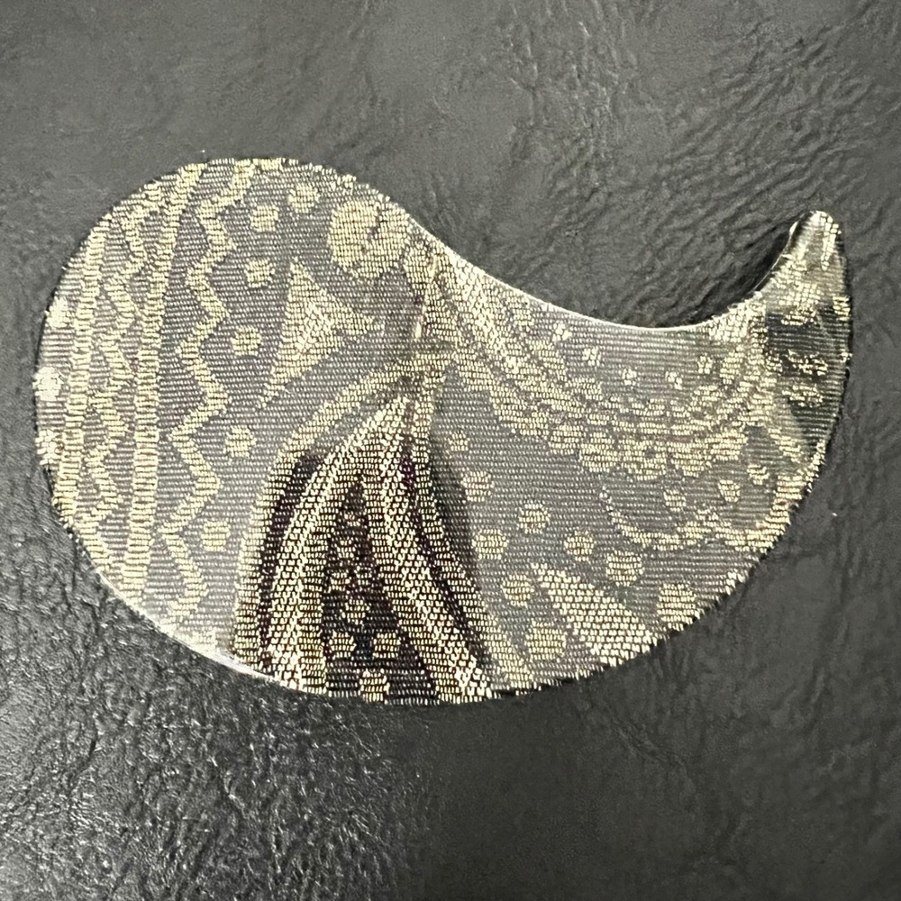 Vintage Made in France Paisley Acrylic Hair Barrette Clip Large Eclectic